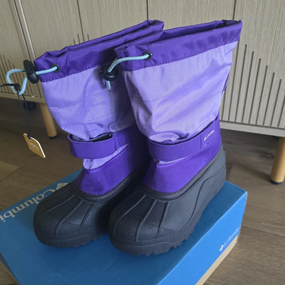 Nwt Columbia Big Kids' Powderbug Plus II Snow Boot